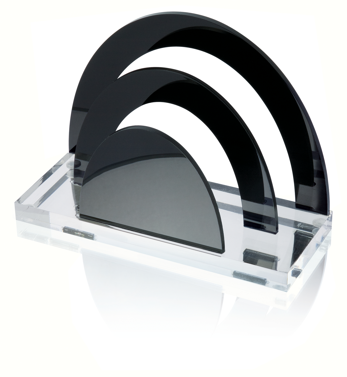 WEDO-603001-4003801796420 WEDO Briefständer EXKLUSIV 603001 2 Fächer 17x12 Acryl sz/tran. – Hochwertig & günstig bei ShopDeca