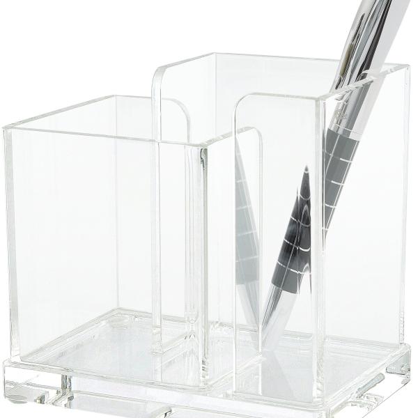 WEDO Butler CRISTALLIC Acryl 606016 2 Fächer 12x10x8.5 transp.