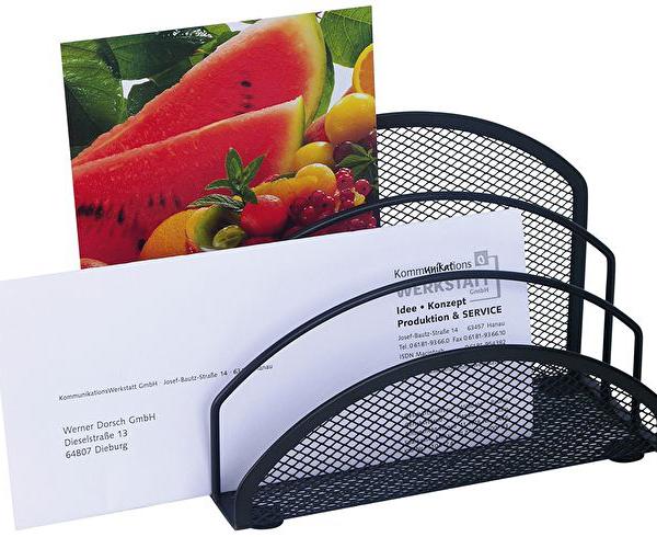 WEDO Briefständer 65 301 3 Fächer, schwarz