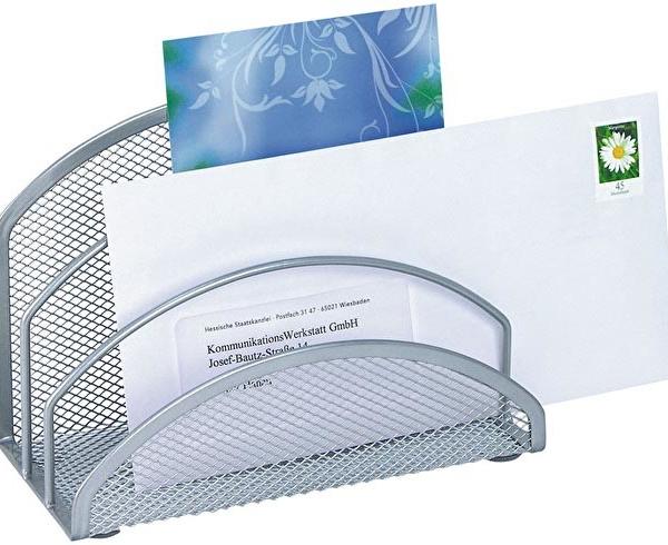 WEDO Briefständer 65 354 3 Fächer, silber