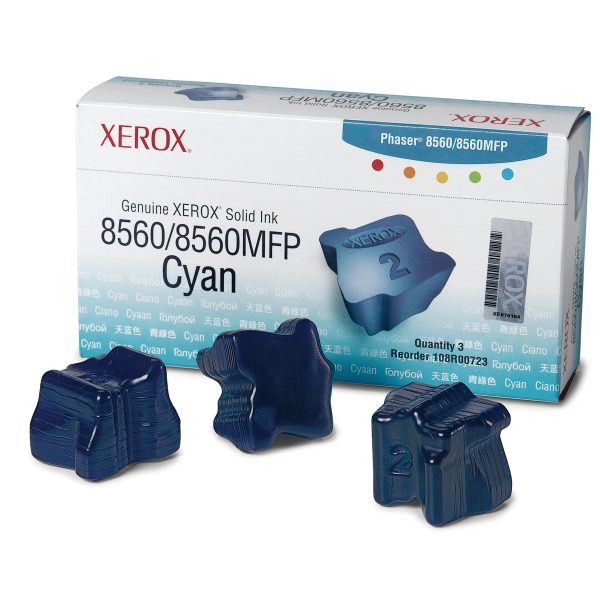 XEROX Color Stix cyan 108R00723 Phaser 8560 3 Stück