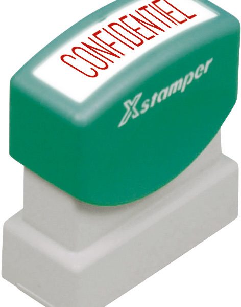 XSTAMPER Stempel Confidentiel F F110-R rot