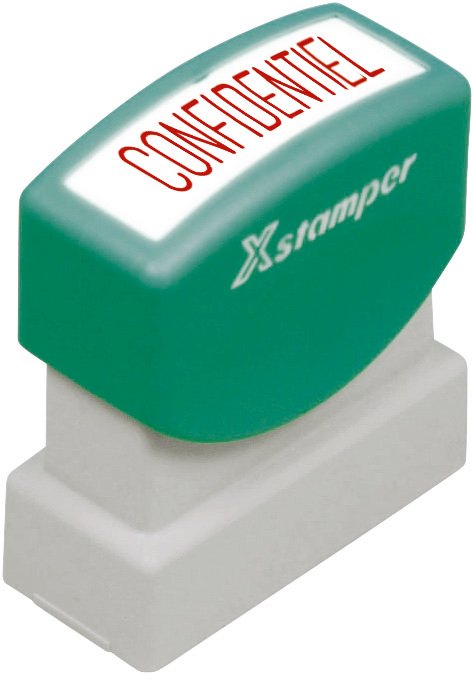 XSTAMPER-F110-R-4974052966200 XSTAMPER Stempel Confidentiel F F110-R rot – Hochwertig & günstig bei ShopDeca
