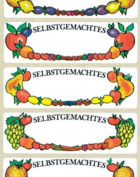 Z-DESIGN Tiefkühletiketten 3712 Früchte 3 Stück