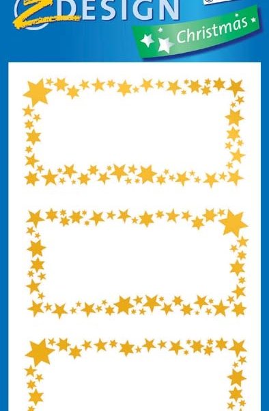 Z-DESIGN Glimmerstaub Sterne 52622 gold 2 Stück