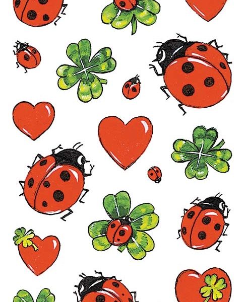 Z-DESIGN Sticker Creative 53558 Marienkäfer/Klee 2 Stück