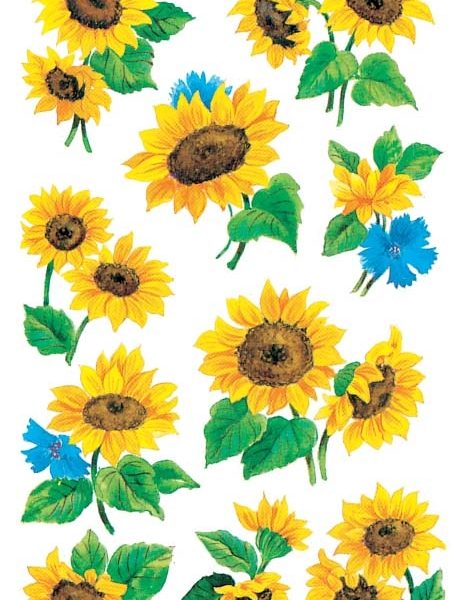 Z-DESIGN Sticker Creative 54103 Sonnenblumen 3 Stück