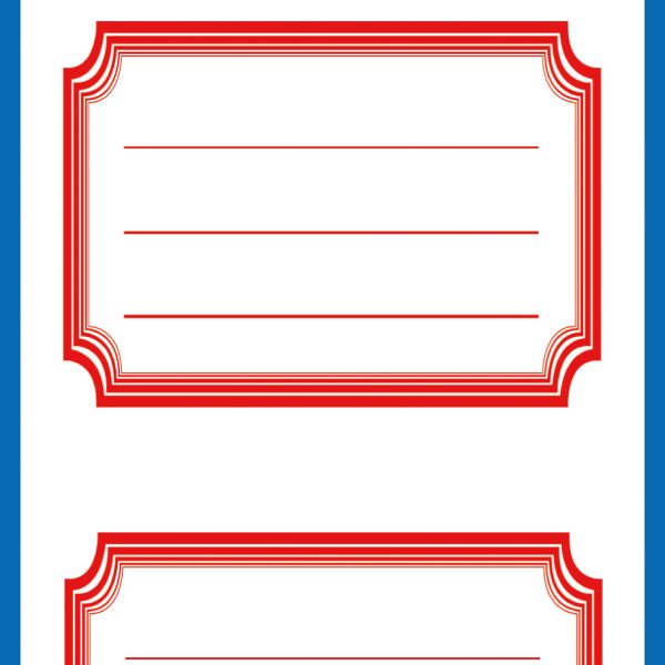 Z-DESIGN Sticker School 59686 Namen-Etiketten 6 Stück