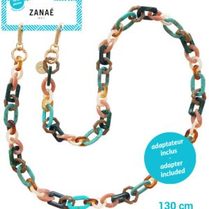 ZANAÉ Phone Necklace Blue Land 18330 Karma colored